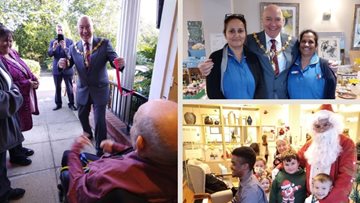 Stockton Heath care home welcomes Mayor and Mayoress to Christmas Fayre